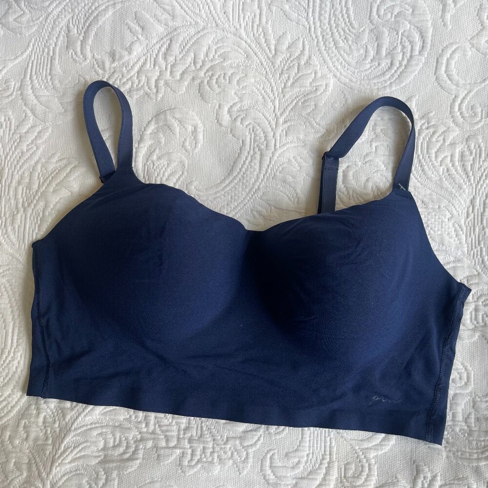 Pink blue bralette wireless - LG NWOT